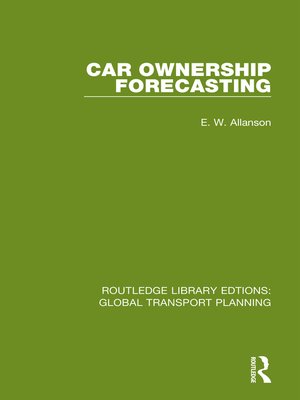 cover image of Car Ownership Forecasting